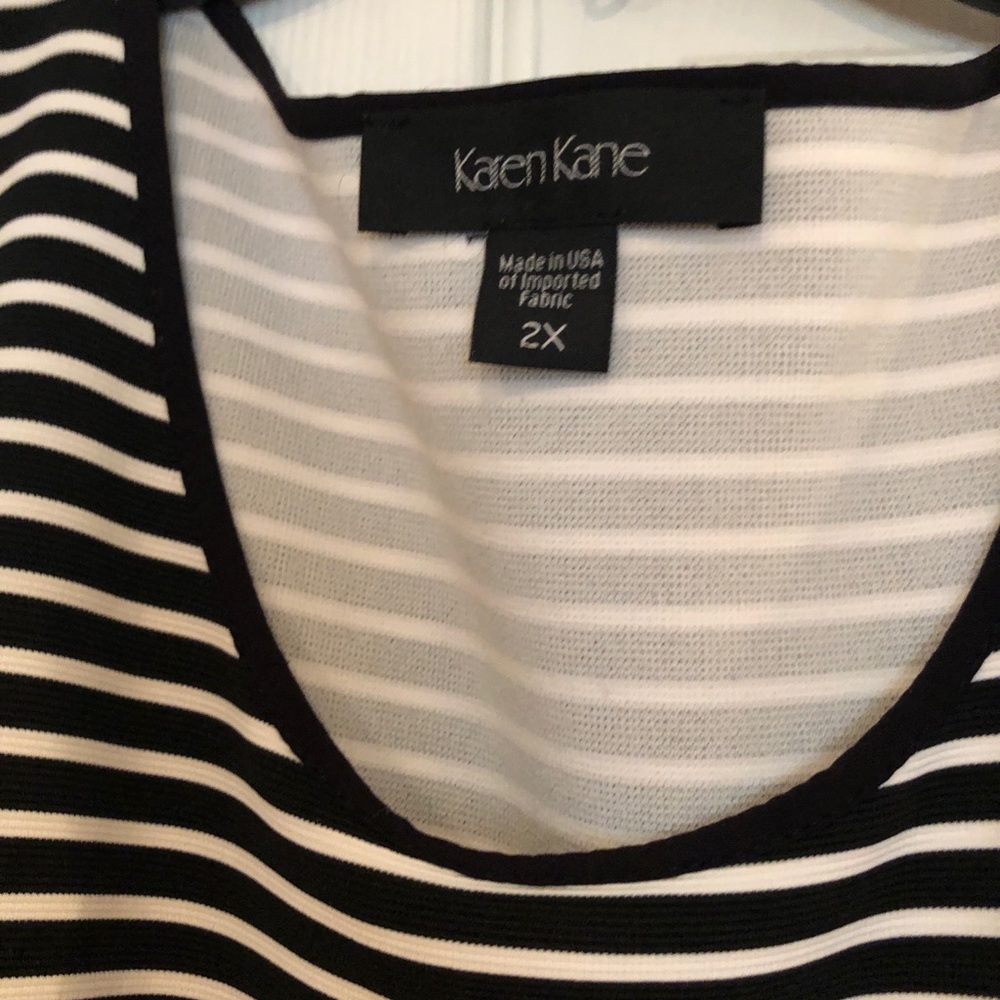 Black and white sporty dress